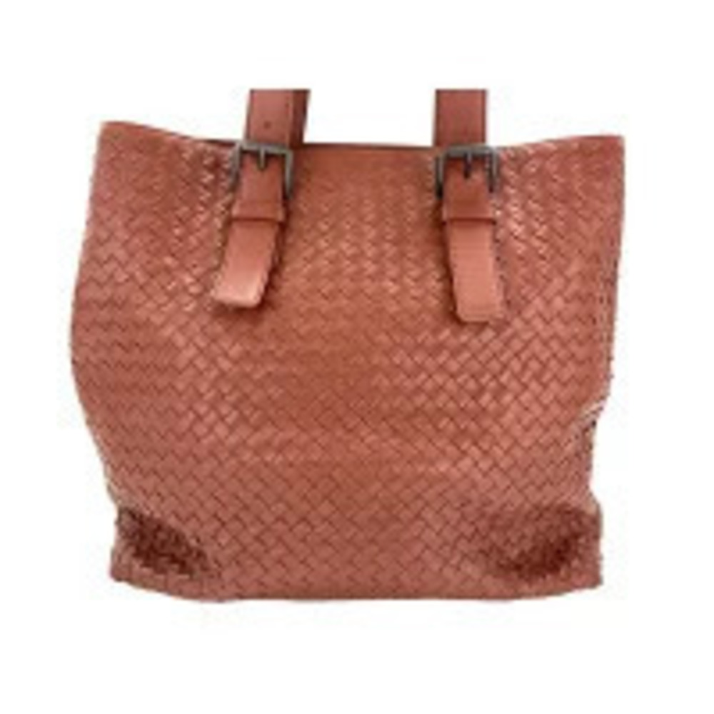 Bottega Veneta Intrecciato Belt Strap Tote Bag red woven nappa leather